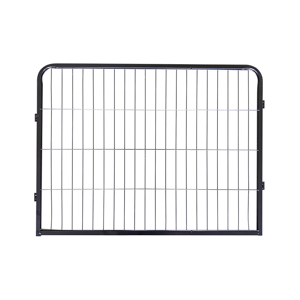 Home Deluxe - Puppy Playpen BARKI - 80 x 60 cm, 8-delige set, kleur: zwart, inclusief deurslot, afgeronde hoeken en randen | Puppy Playground | Puppy Run