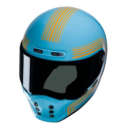 Casque Hjc V10 - FONI - Bleu / Orange