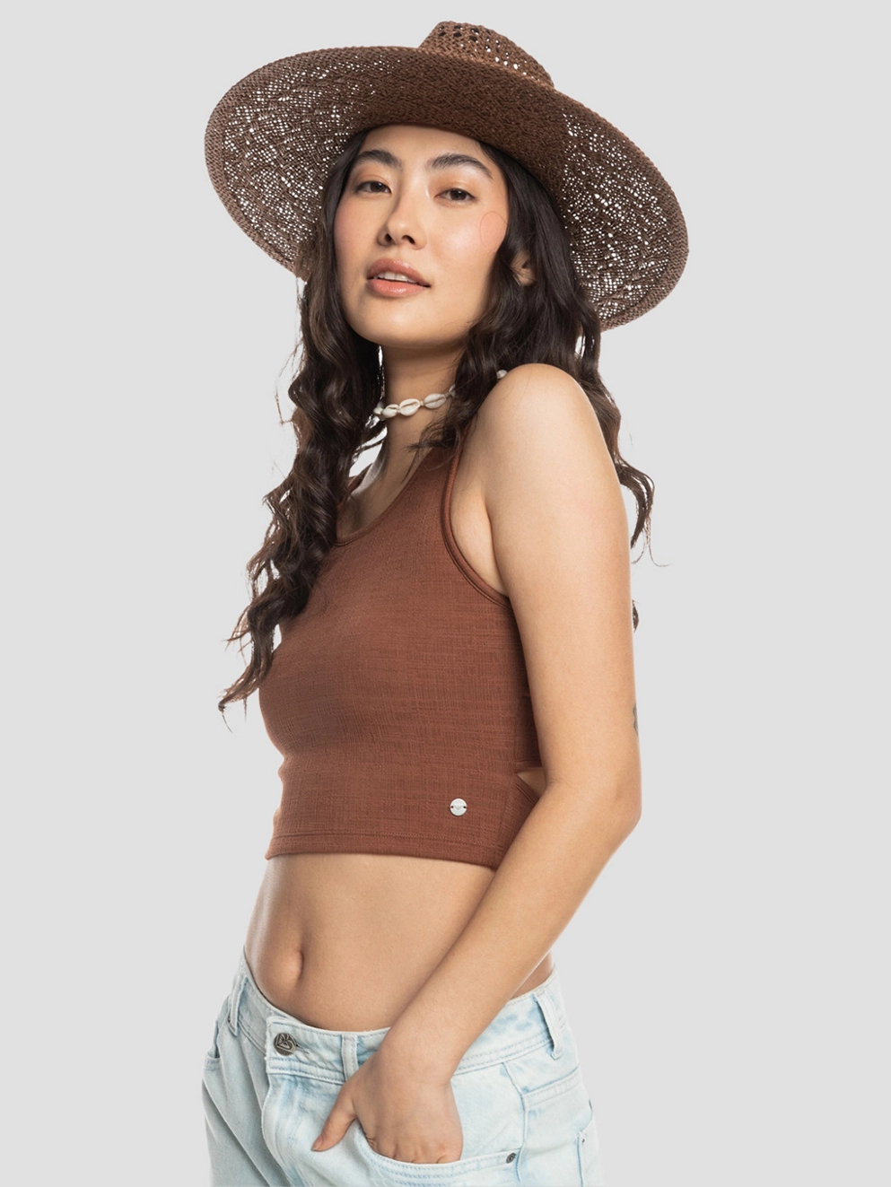 Roxy Sun On The Beach Hat root beer