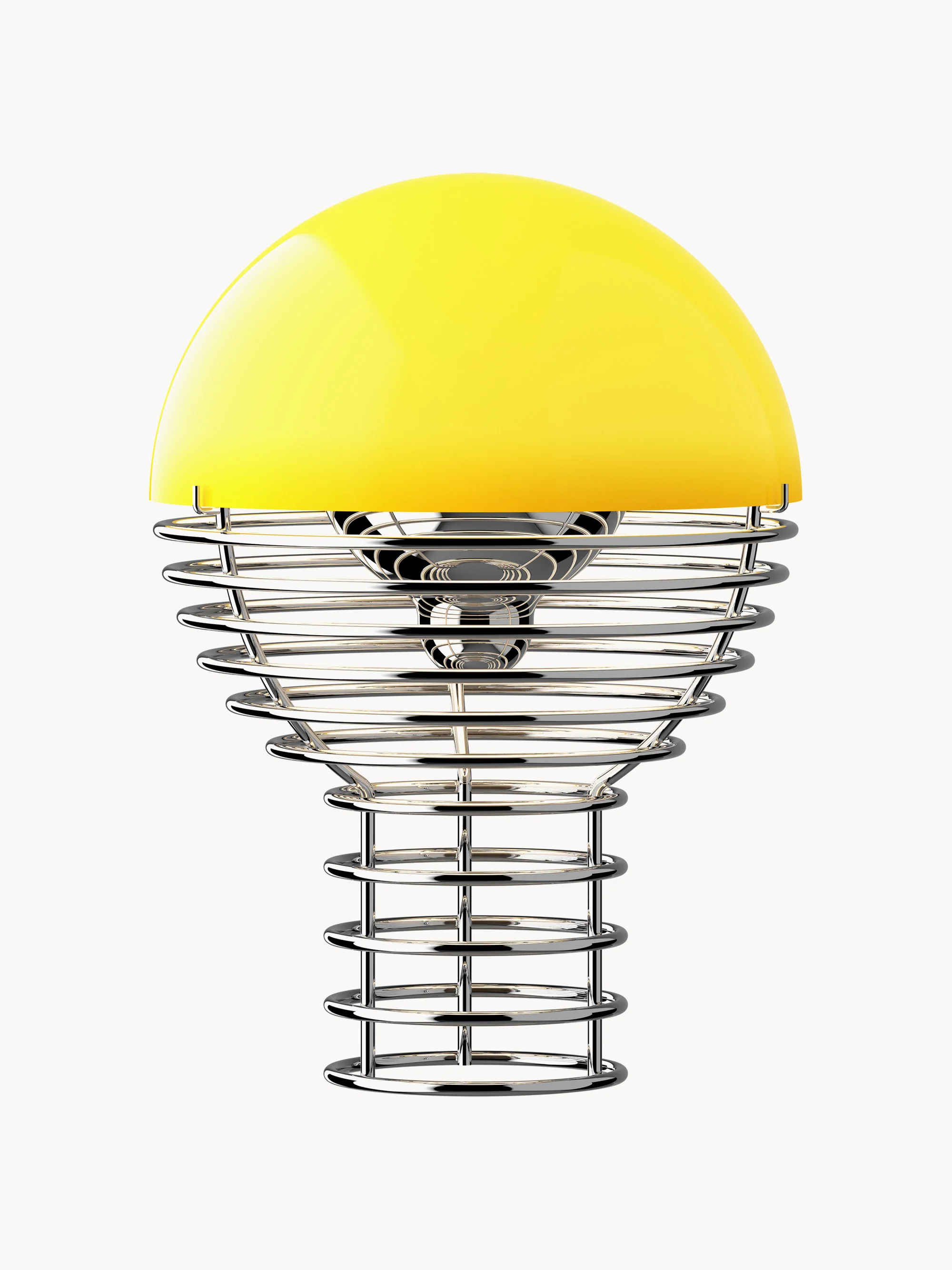 Kleine dimbare LED-tafellamp Wire, Design Verner Panton