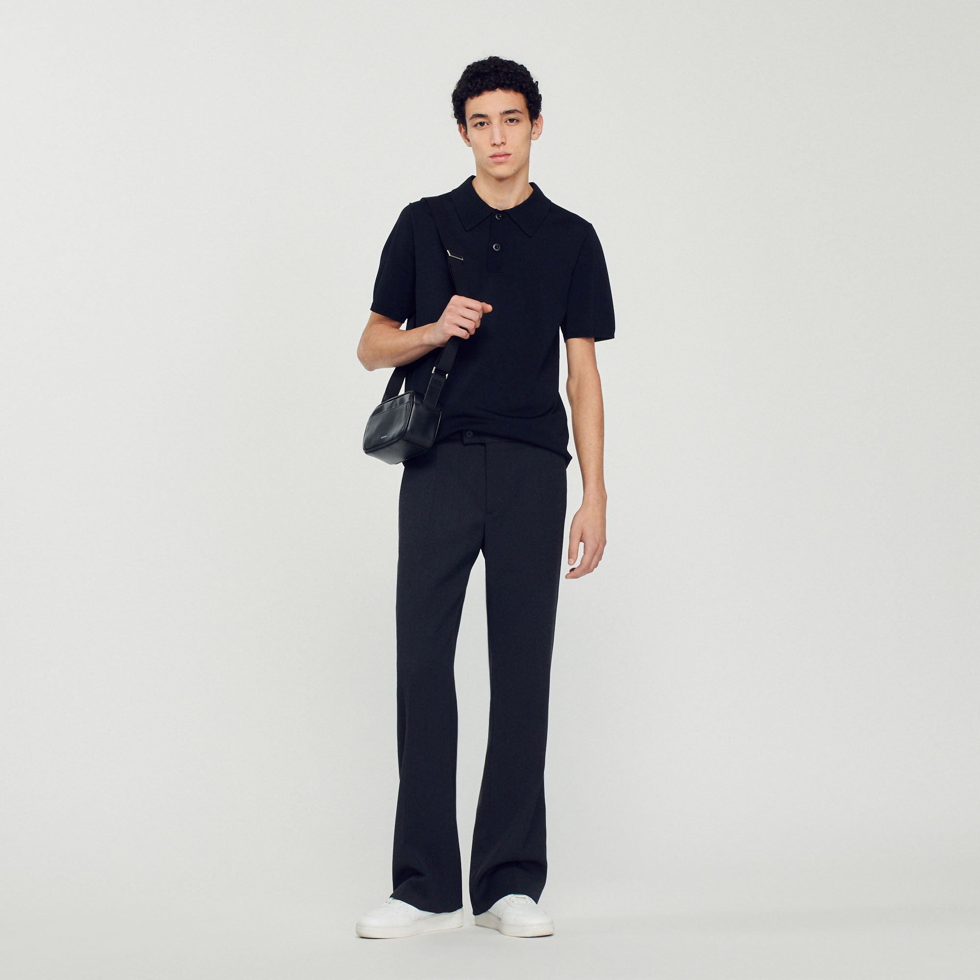 Polo en maille á manches courtes