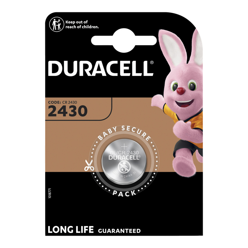 Knappecellebatterier CR2430 1-pk