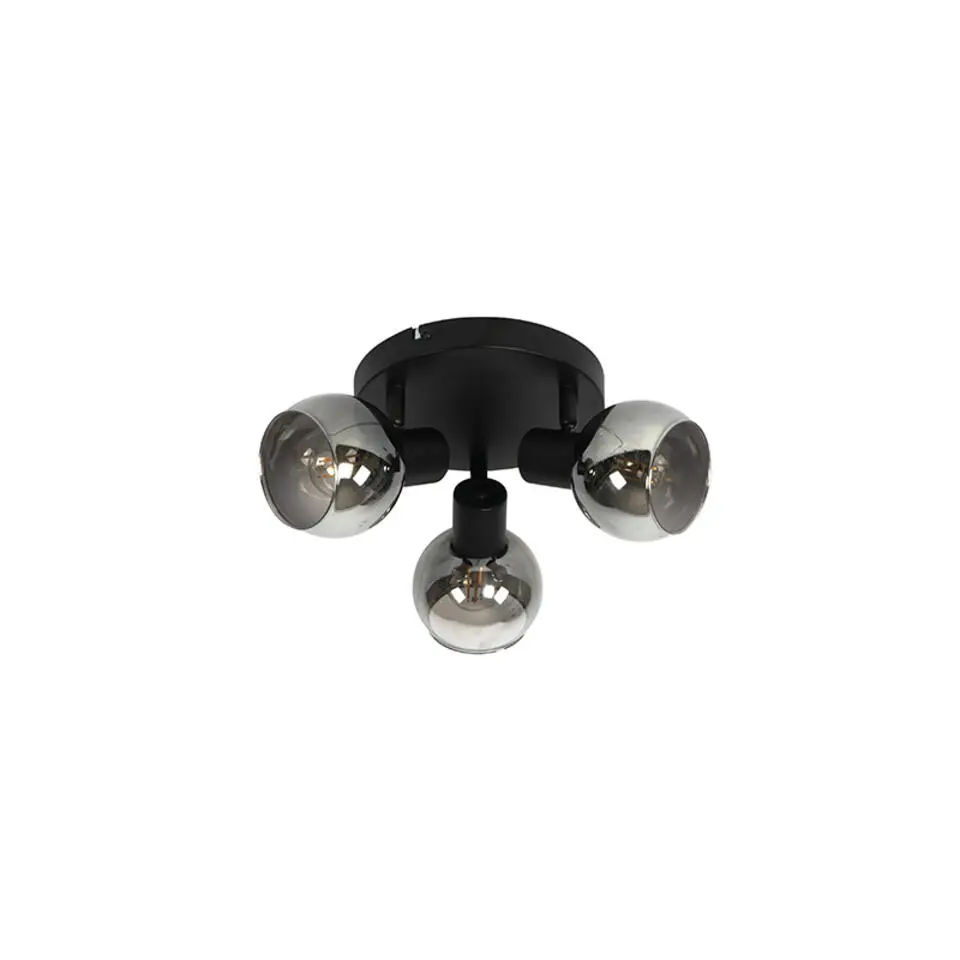 Qazqa opbouwspots vidro zwart e14