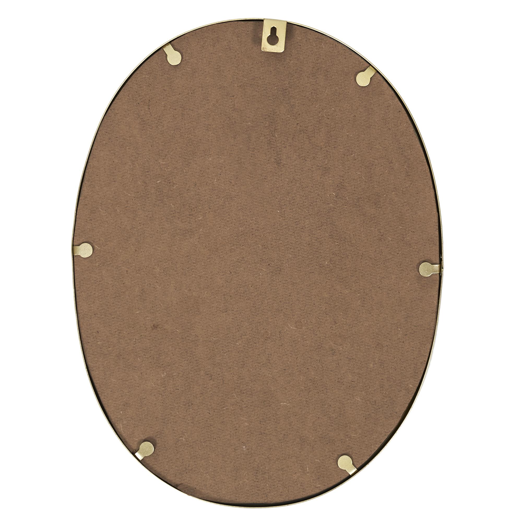 MIROIR DECO CONTOUR DECO DORE OVALE