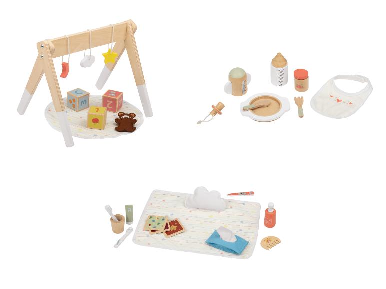 Houten speelgoed poppen accessoires