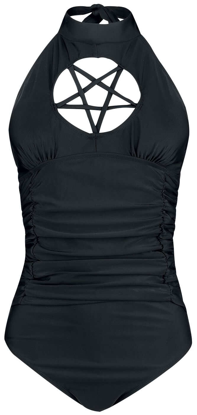 Maillot De Bain Gothicana Avec Détail Pentagramme | Gothicana by EMP Maillot de bain