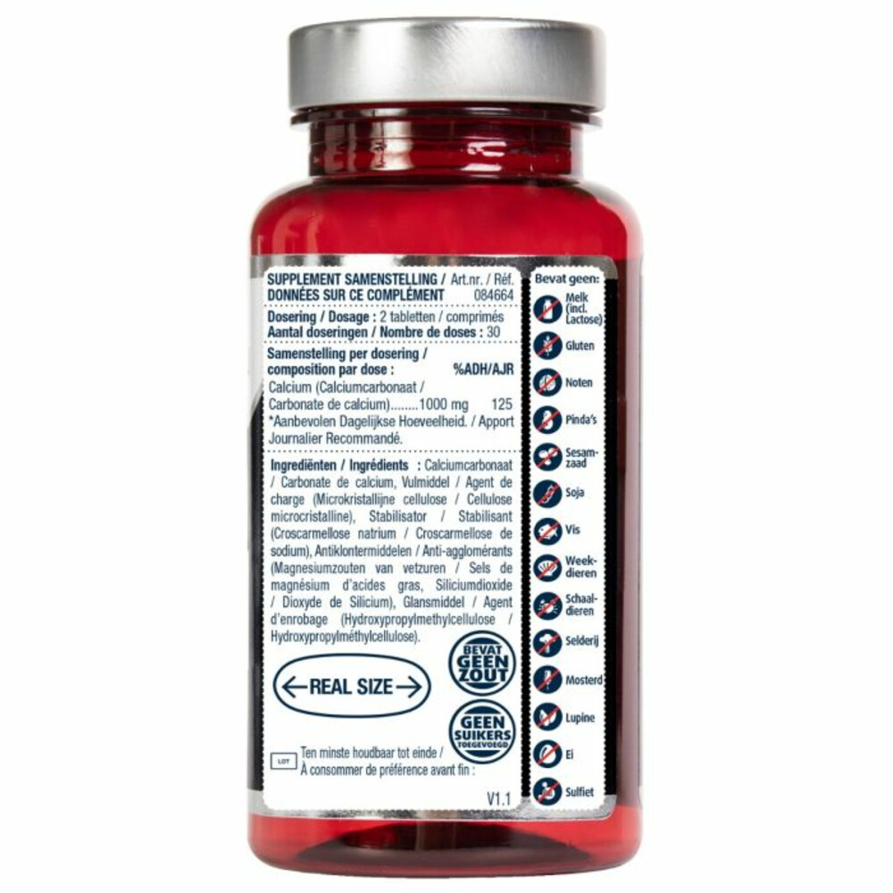 2x Lucovitaal Super Calcium 1000 mg60 tabletten