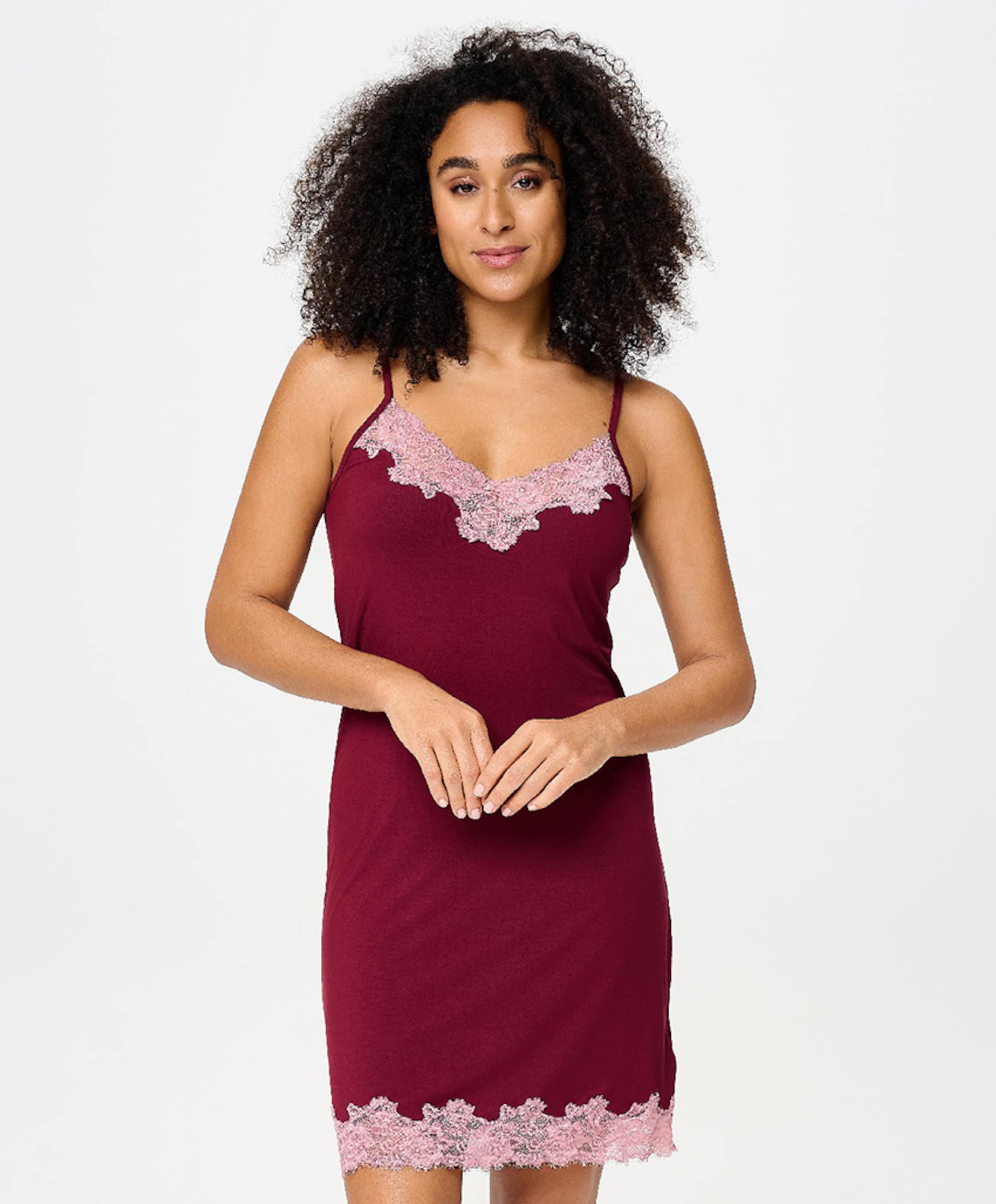 LingaDore Dames nachthemd bordeaux