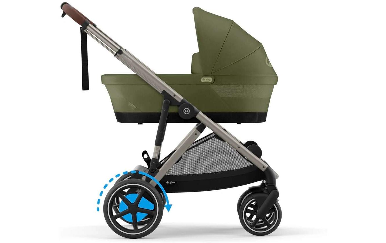 Kinderwagen eGazelle S Grün<br>Elektrischer Kinderwagen mit 20 Kombinationen