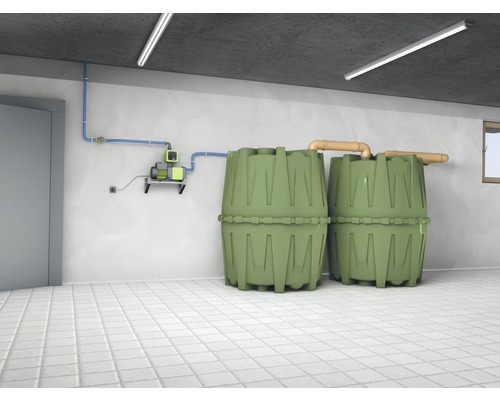4rain Herkules ondergrondse regenwatertankset 3200 L