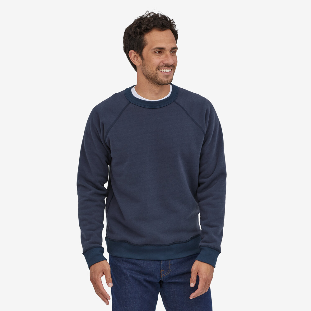 Wendbarer Herren-Fleece-Rundhalsausschnitt aus Shearling