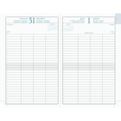 Agenda Winner La Journée Planifiée 21 - 1 jour par page - 13,5 x 21 cm - disponible dans différentes couleurs - Exacompta