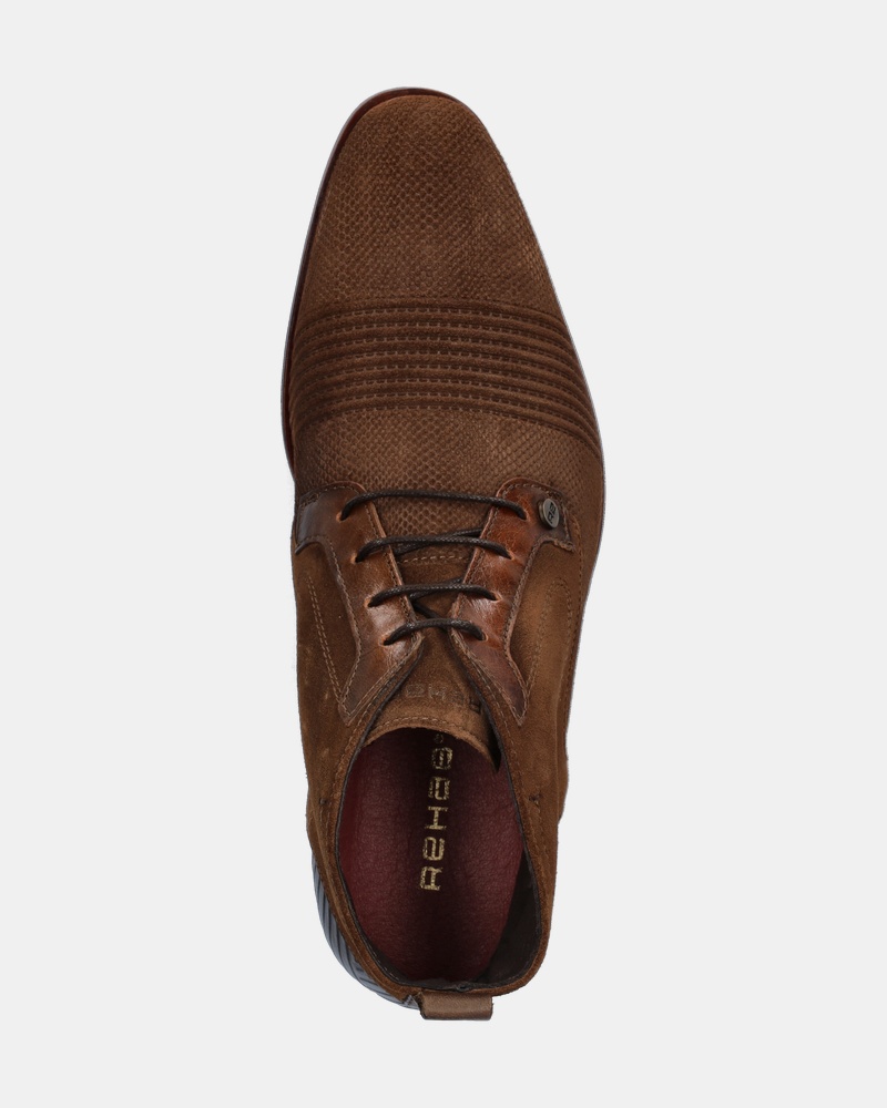 Rehab Grand Suede Hoge nette schoenen  - cognac