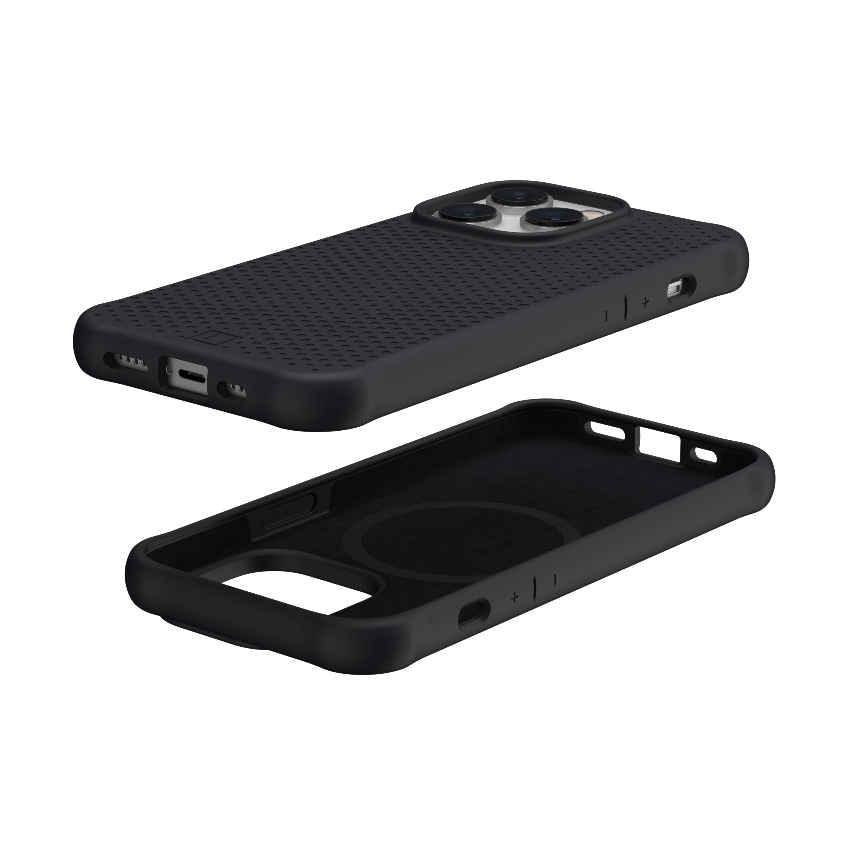 UAG Urban Armor Gear [U] - iPhone 14 Pro Antimikrobielle Hybrid MagSafe Hardcase Schutzhülle Dot (114082314040) - Schwarz