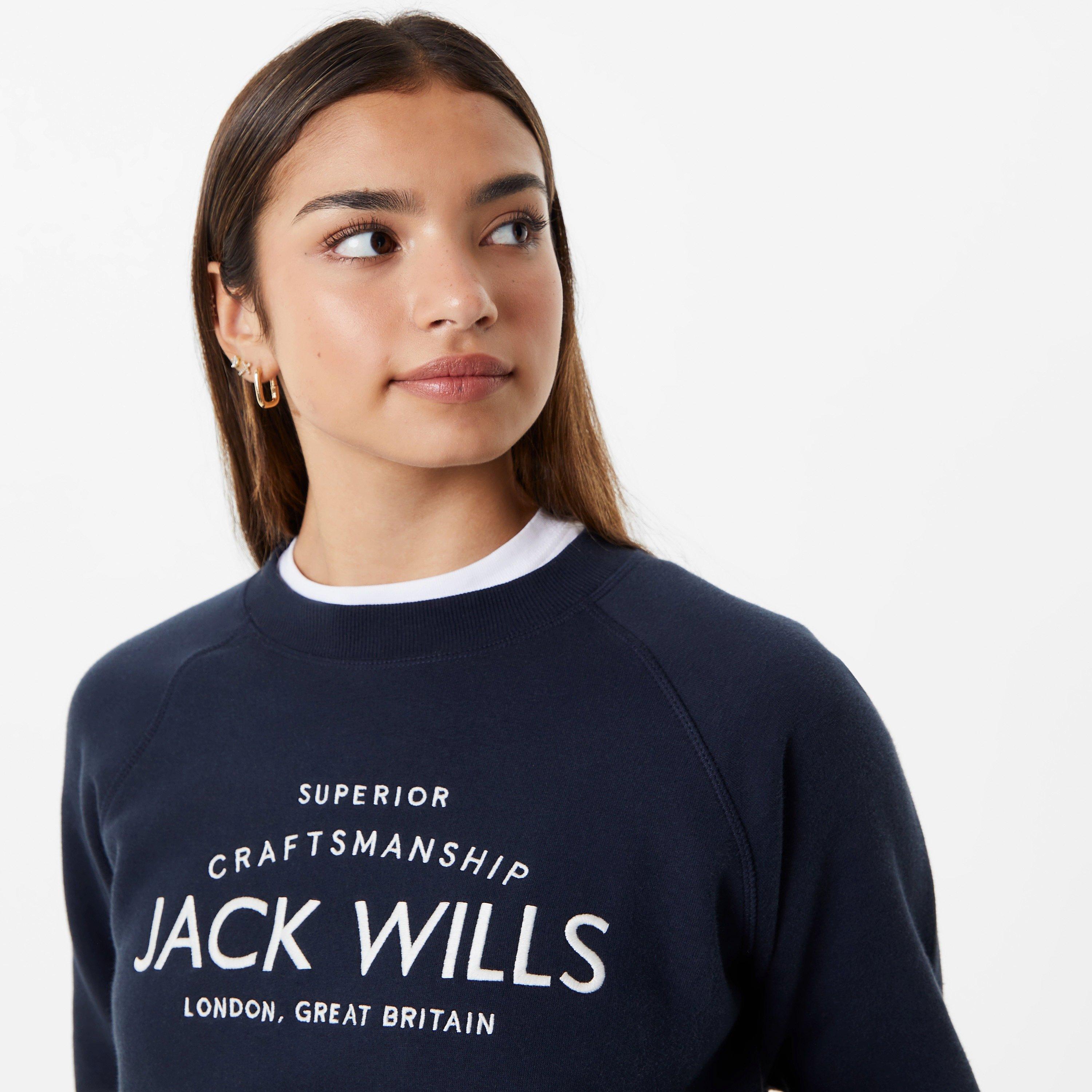 Jack Wills JW Hunston Graphic Crew Neck Sweatshirt