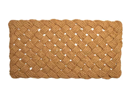 Tapis en corde de coco marron 120x60x3