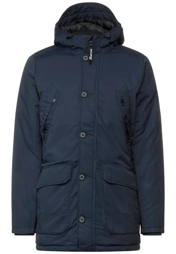 Warmer Parka mit Kapuze - midnight blue