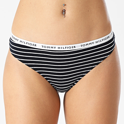 Lot De 3 String Femme 4558 Noir Blanc Rose