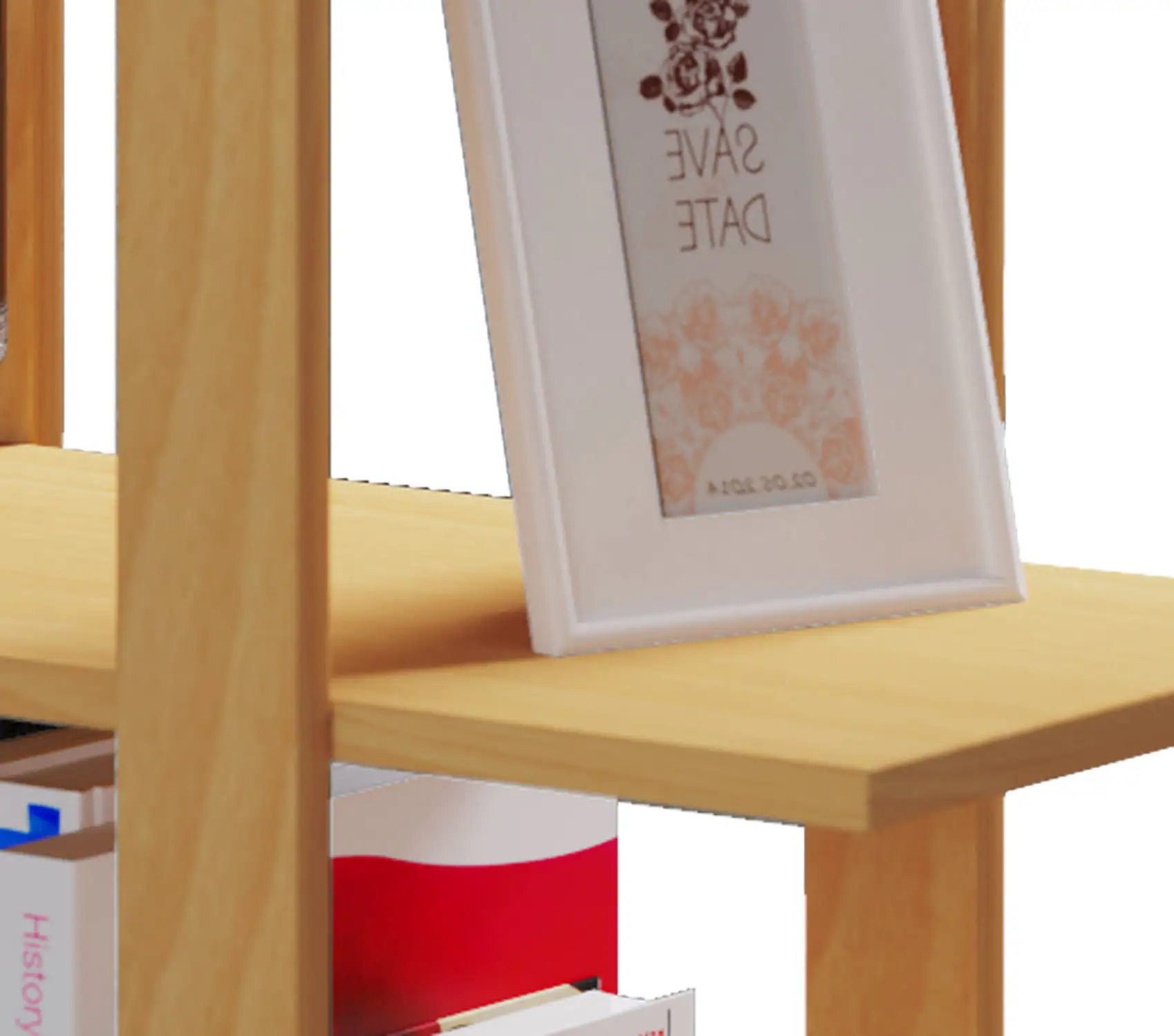 VCM Holz Stand Treppenregal Stufenregal Standregal Raumteiler Bücherregal Slando