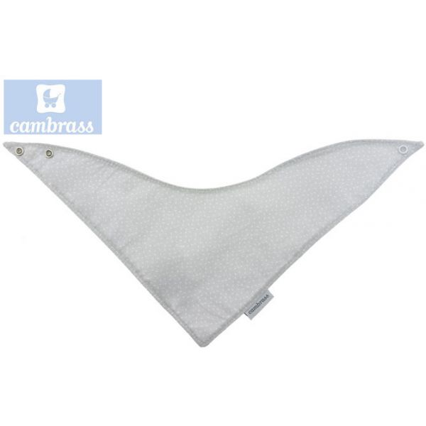 Cambrass Bandana Céu Cinza / Chuva Babete 38x18 cm