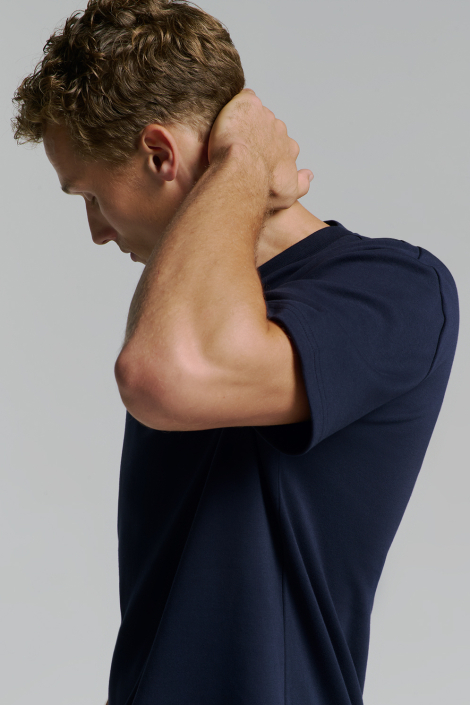 NO-EXCESS blauwe heren t-shirt