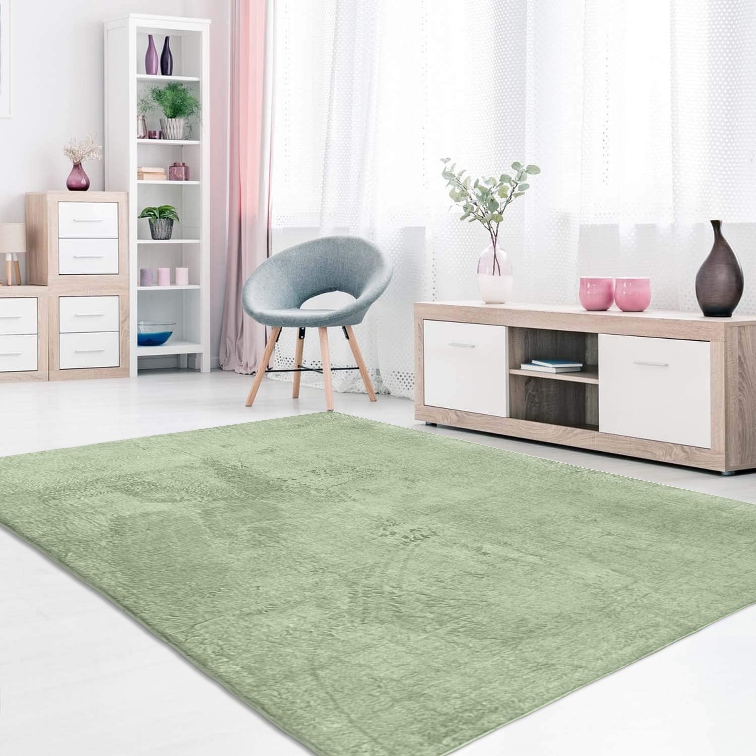Mani Textile TPS_UNI_00 - Tapis d'intérieur TUFTY Uni