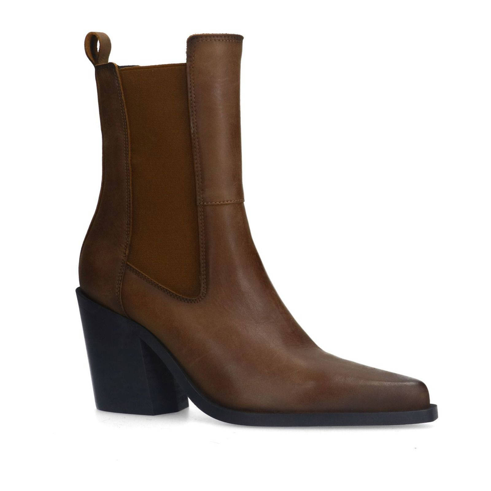 Sacha leren chelsea boots bruin