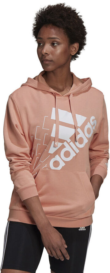 adidas Brand Love Slanted Logo Relaxed hættetrøje Pink
