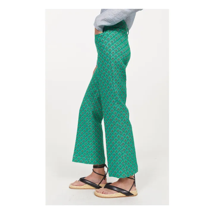 Rodebjer Pantalon Droit Miso  | Vert Menthe