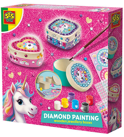SES Creative Diamantmosaik - Schmuckkästchen mit Einhorn