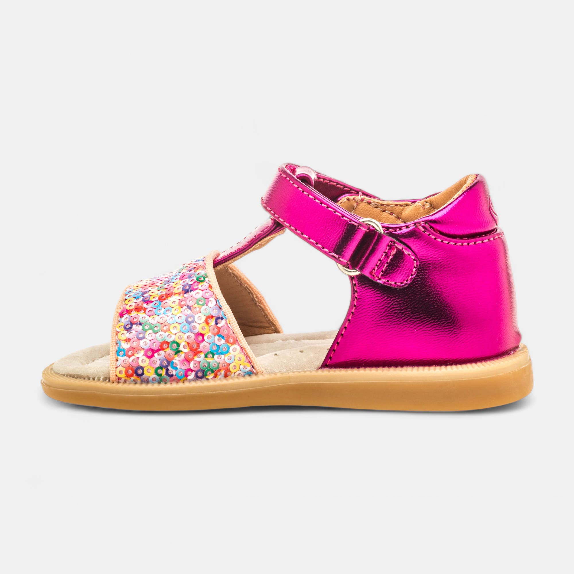 Baskets en toile Fille fuchsia