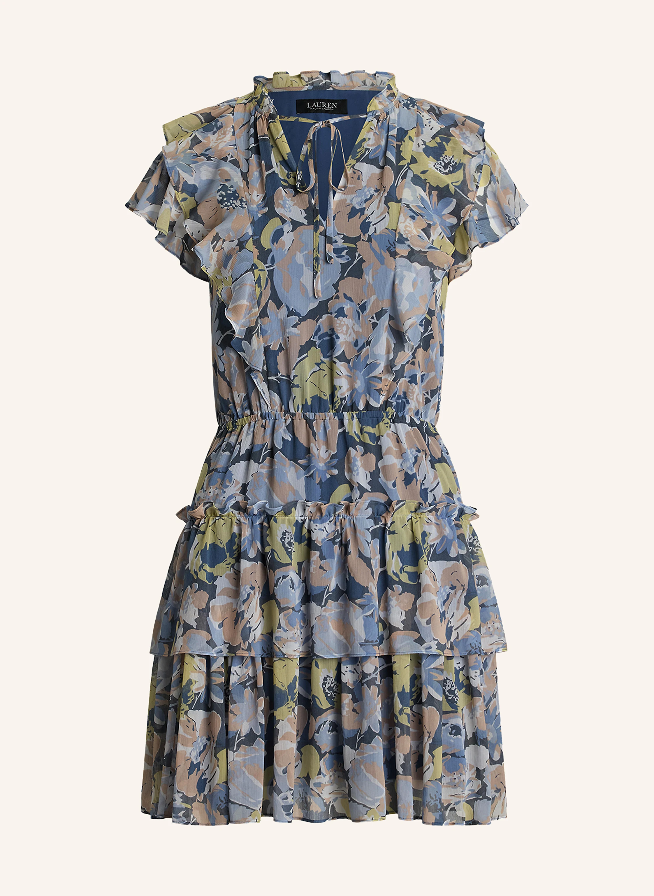 LAUREN RALPH LAUREN Kleid mit Volants und Rüschen