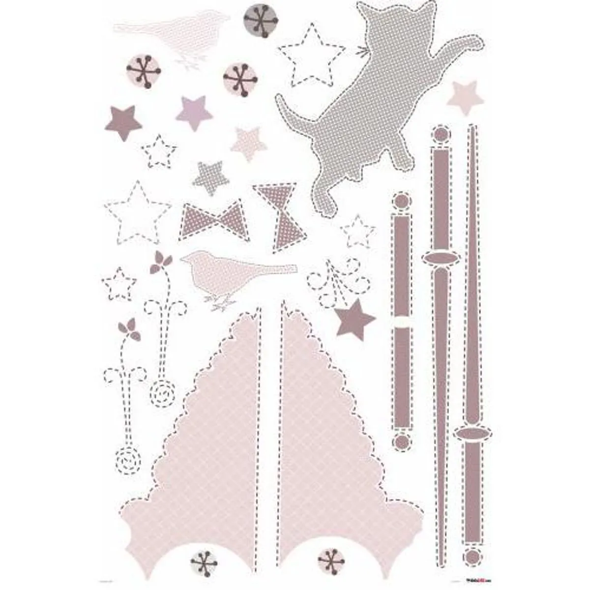 TheDecoFactory Kids Lab Princesse - Stickers géants