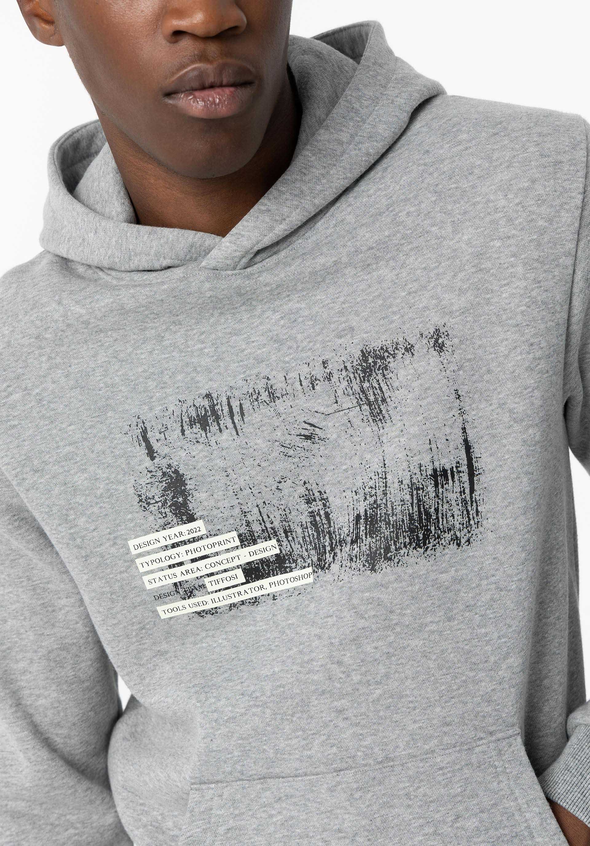 Hoodie com Estampado Frontal