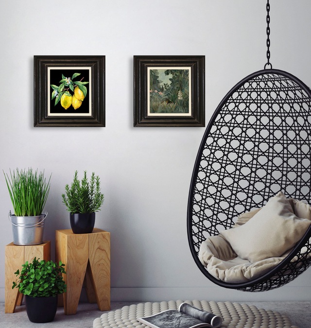 queence Leinwandbild »Zitronen« Kunst | Obst | Obst Bilder | Stillleben Premium-Leinwandstoff, Handarbeit aus Deutschland, 40x40cm