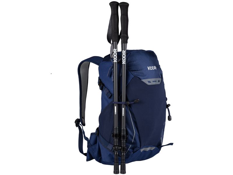KOOR Wanderrucksack Fuurka 23 l, Blau Funktionaler und bequemer Bergrucksack für das ganze Jahr