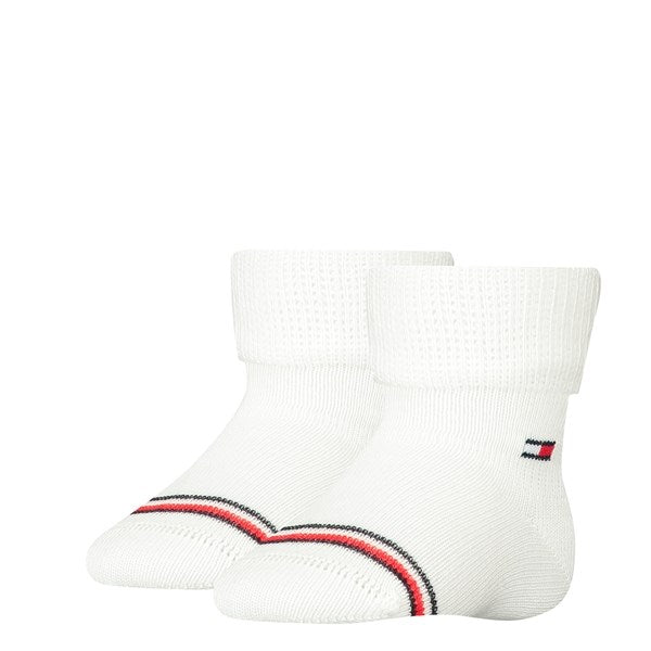 Baby 2-Pak Strømper White - Tommy Hilfiger