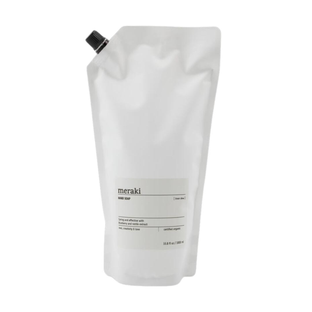Meraki  Håndsæbe refill, 1000 ml - Linen dew