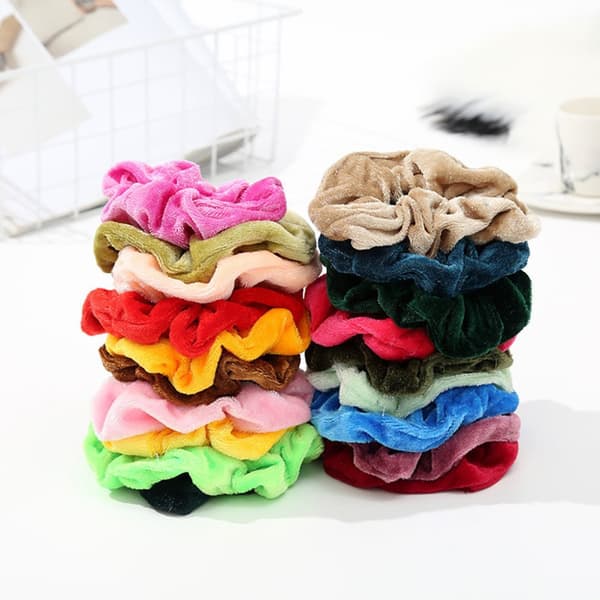 36 stk Fløyelshår Scrunchies, hårbånd, hårbånd, Hårbånd