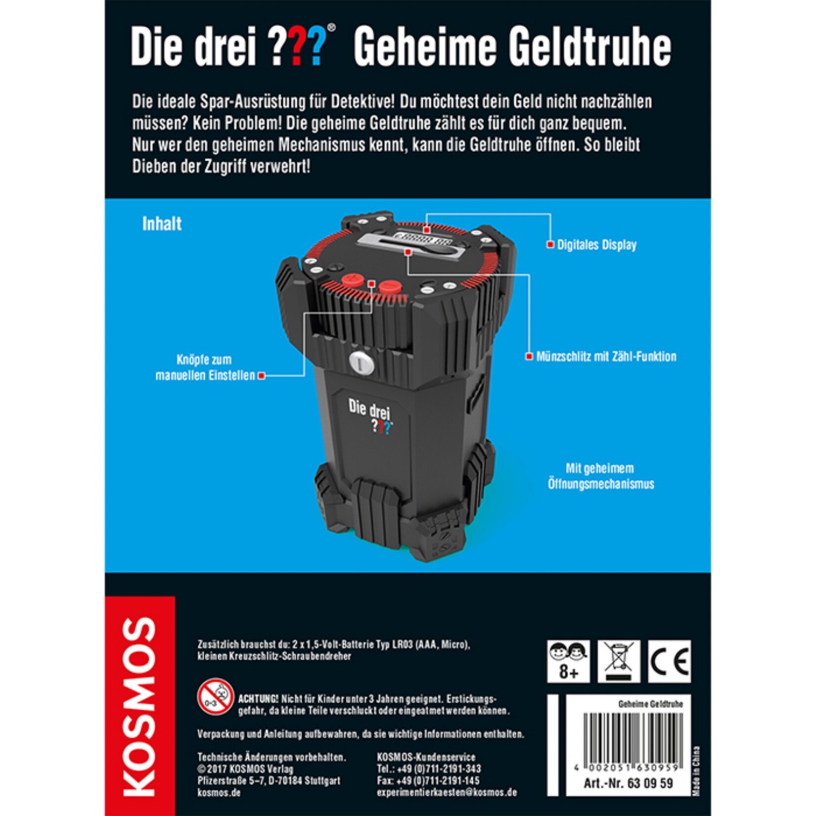 Kosmos Dose Die drei ??? Geheime Geldtruhe