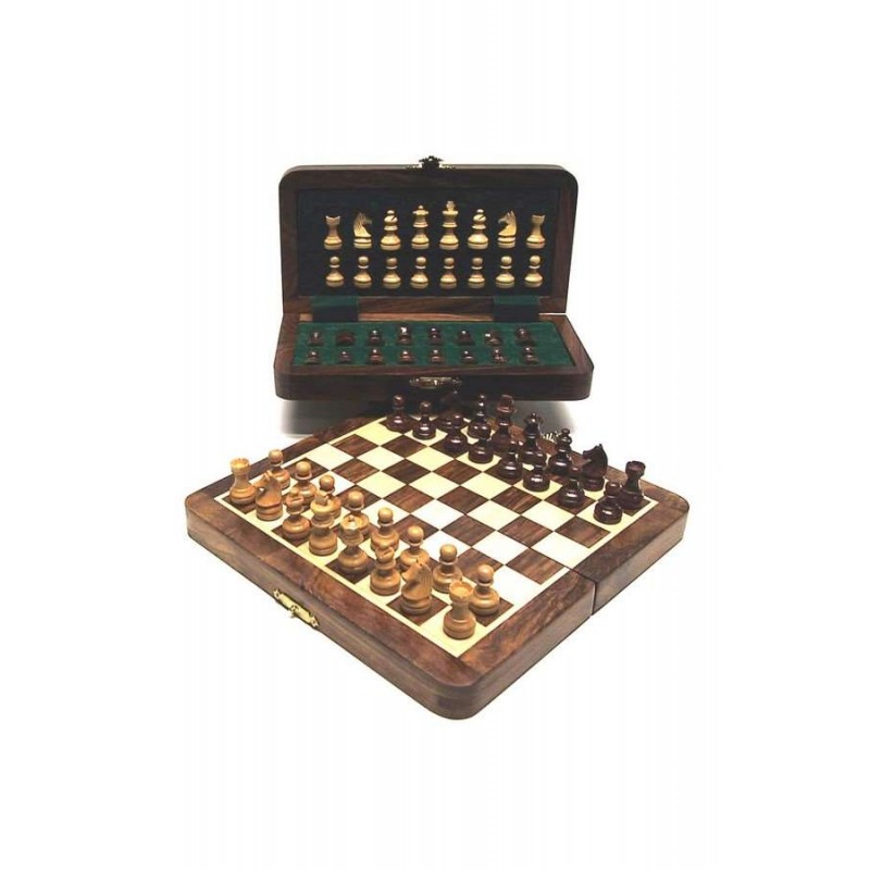 Coffret échecs 200x100 - Palissandre magnétique