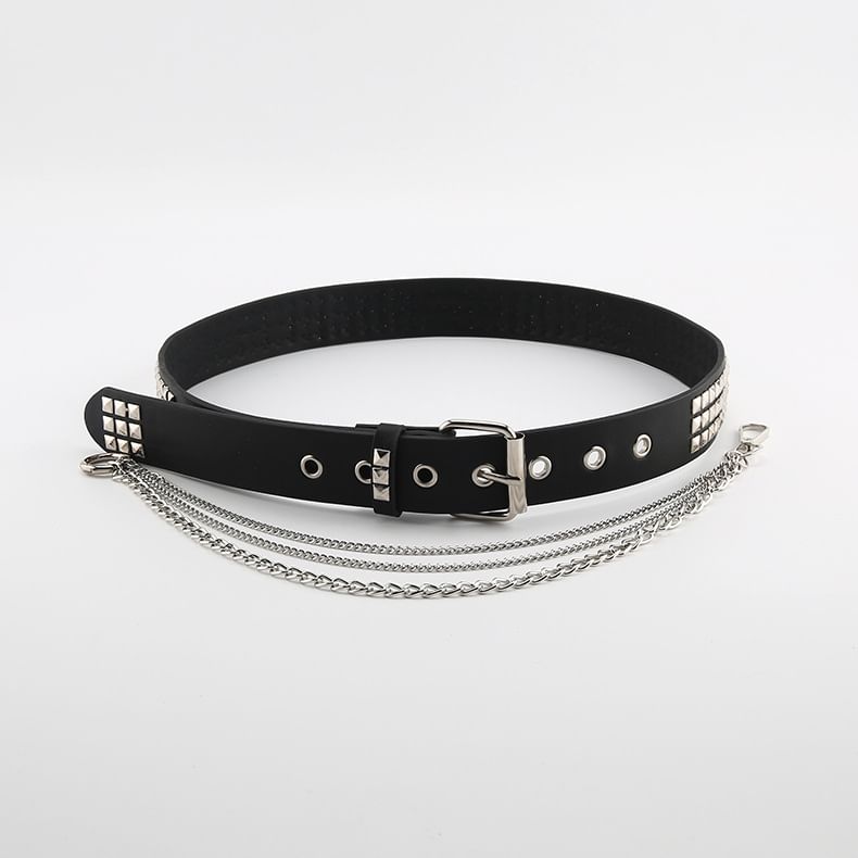 Malnia Home - Riem van imitatieleer met studs