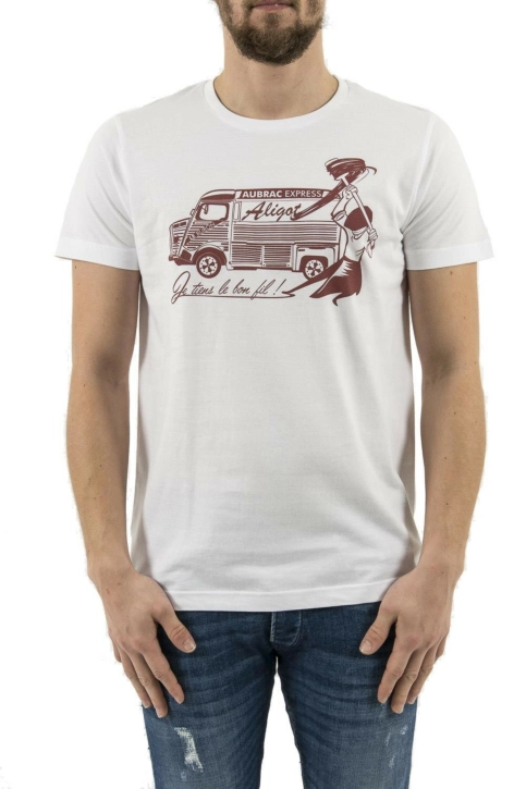 tee shirt adn12 aligot blanc