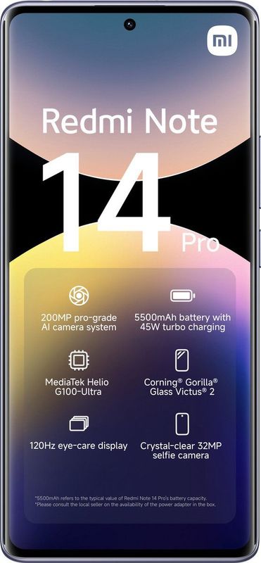 Xiaomi - Redmi Note 14 Pro - Smartphone - 8GB - 256GB - Zwart