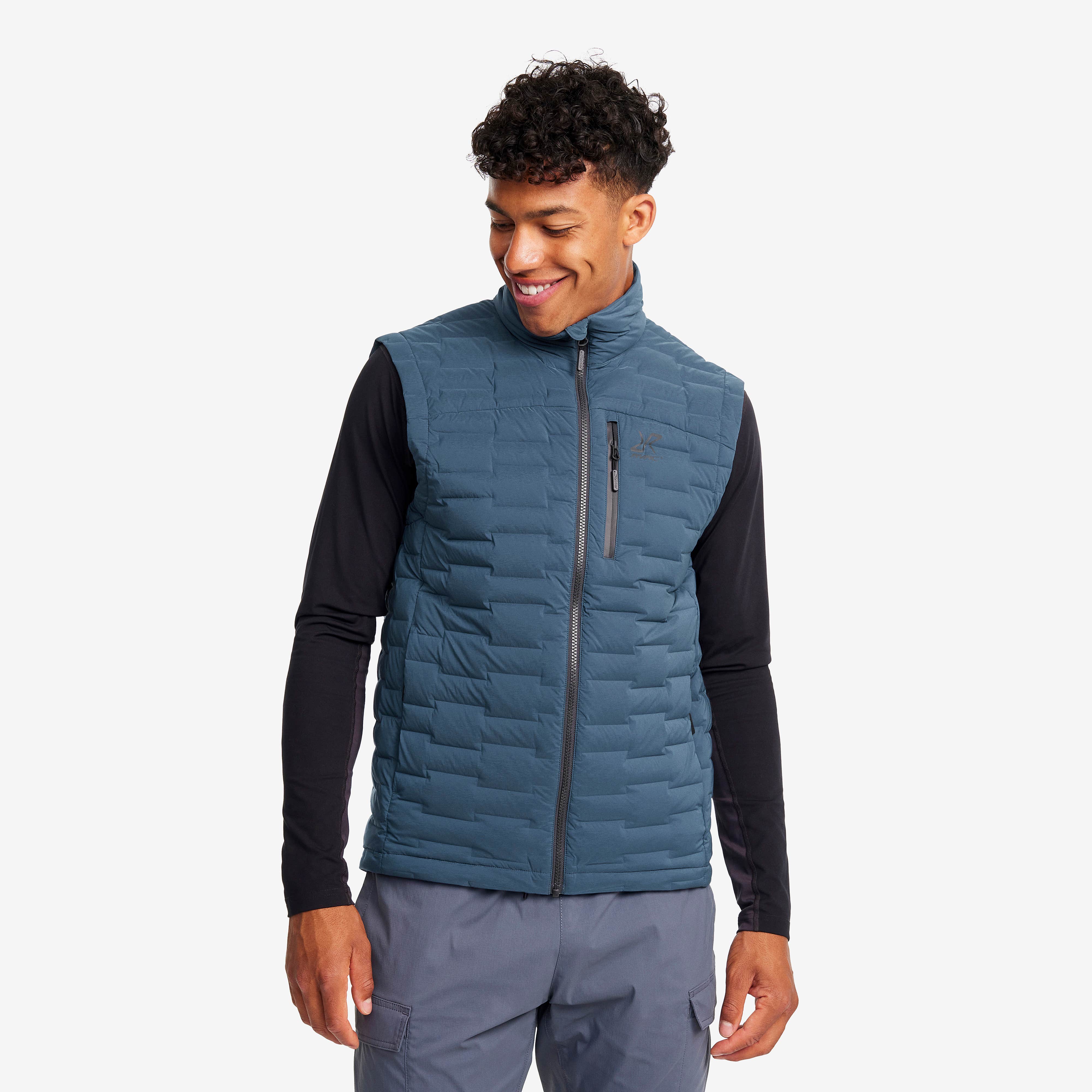 Flex Stretch Down Vest Herre Moonlit Ocean