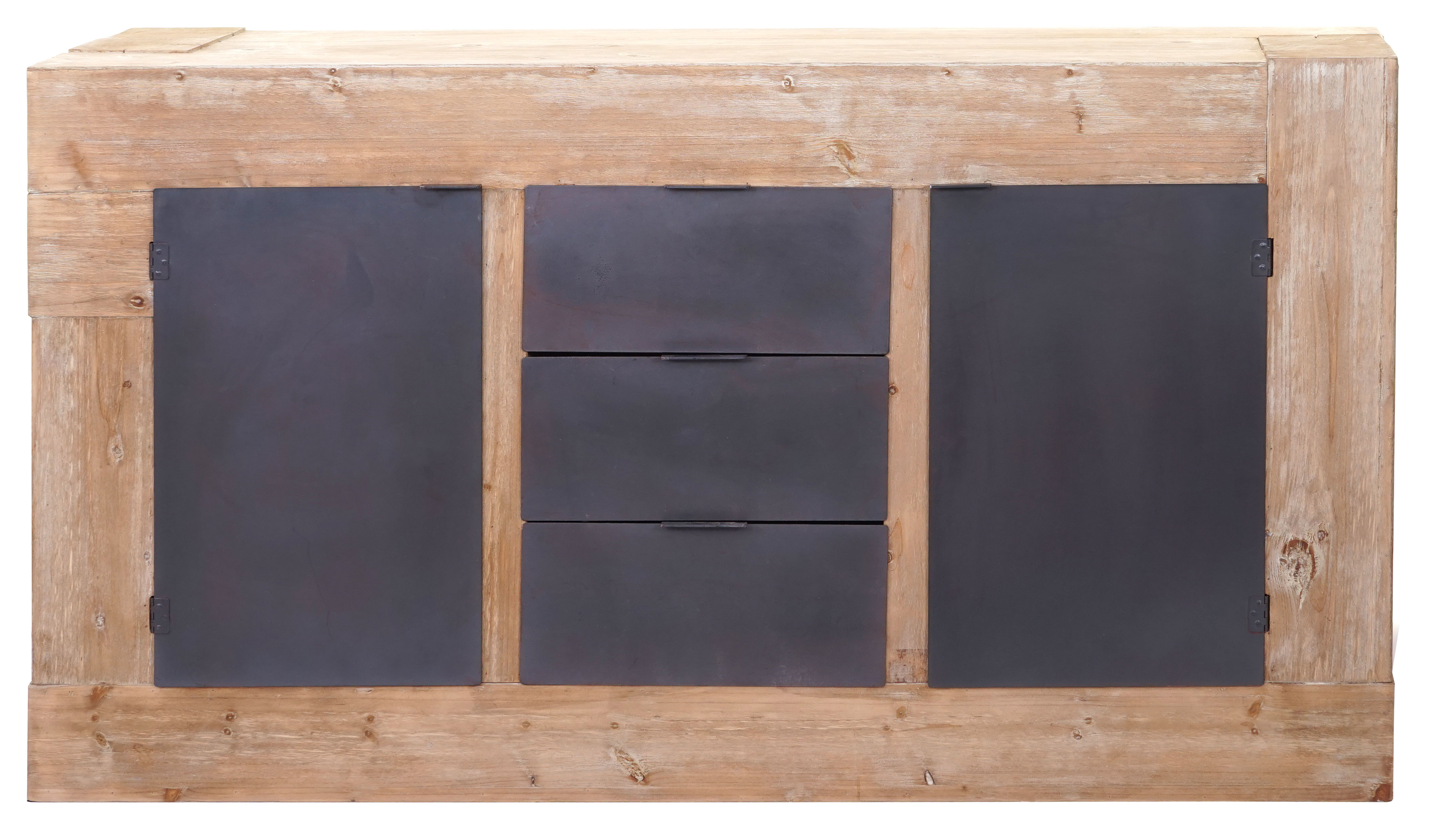 Sideboard MCW-A15, Kommode Schrank Anrichte, Tanne Holz rustikal massiv MVG-zertifiziert 90x160x45cm 67kg
