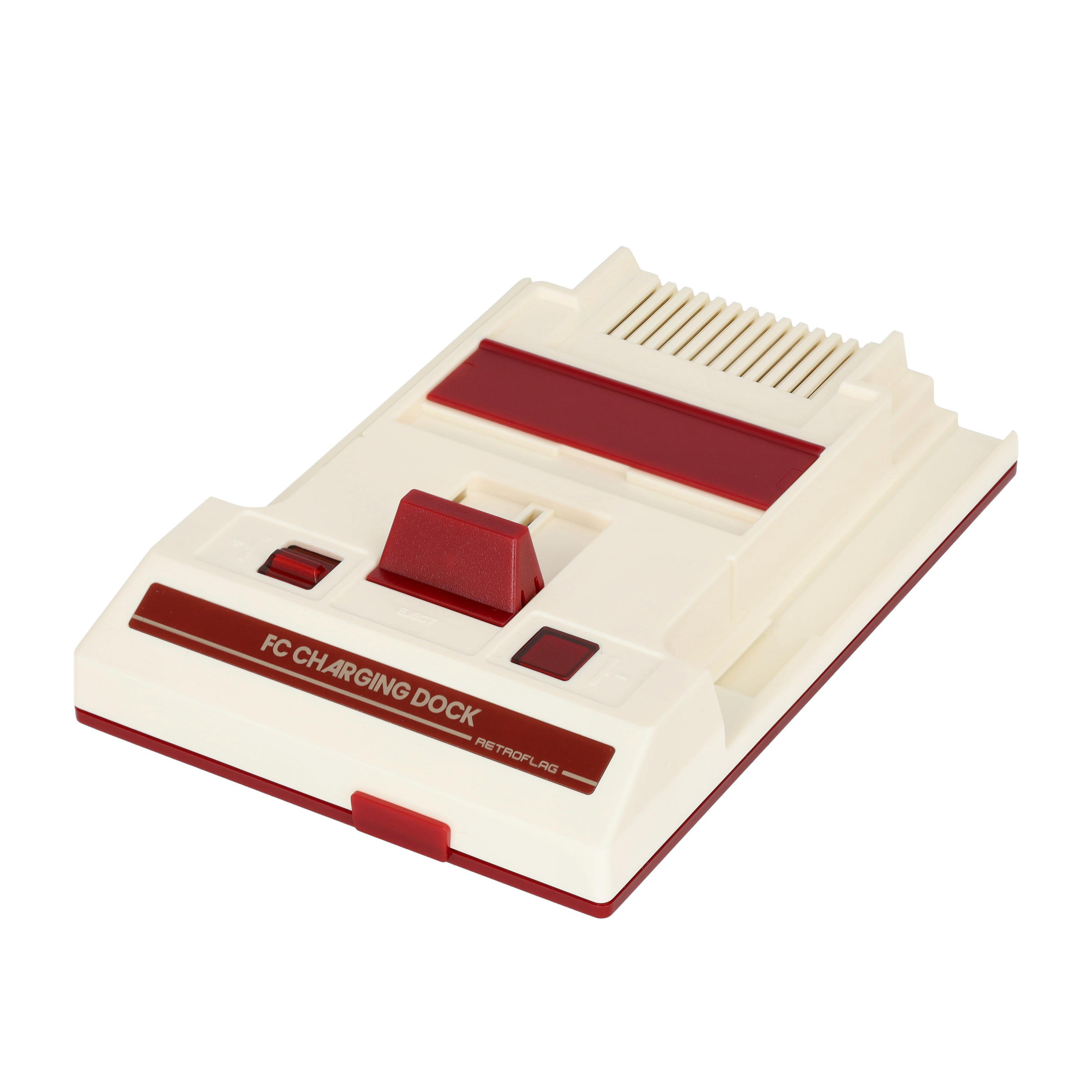 Dual Ladestation Charging Station für Nintendo Switch / OLED Joy-Con Controller in Retro Design - Braun / Rot