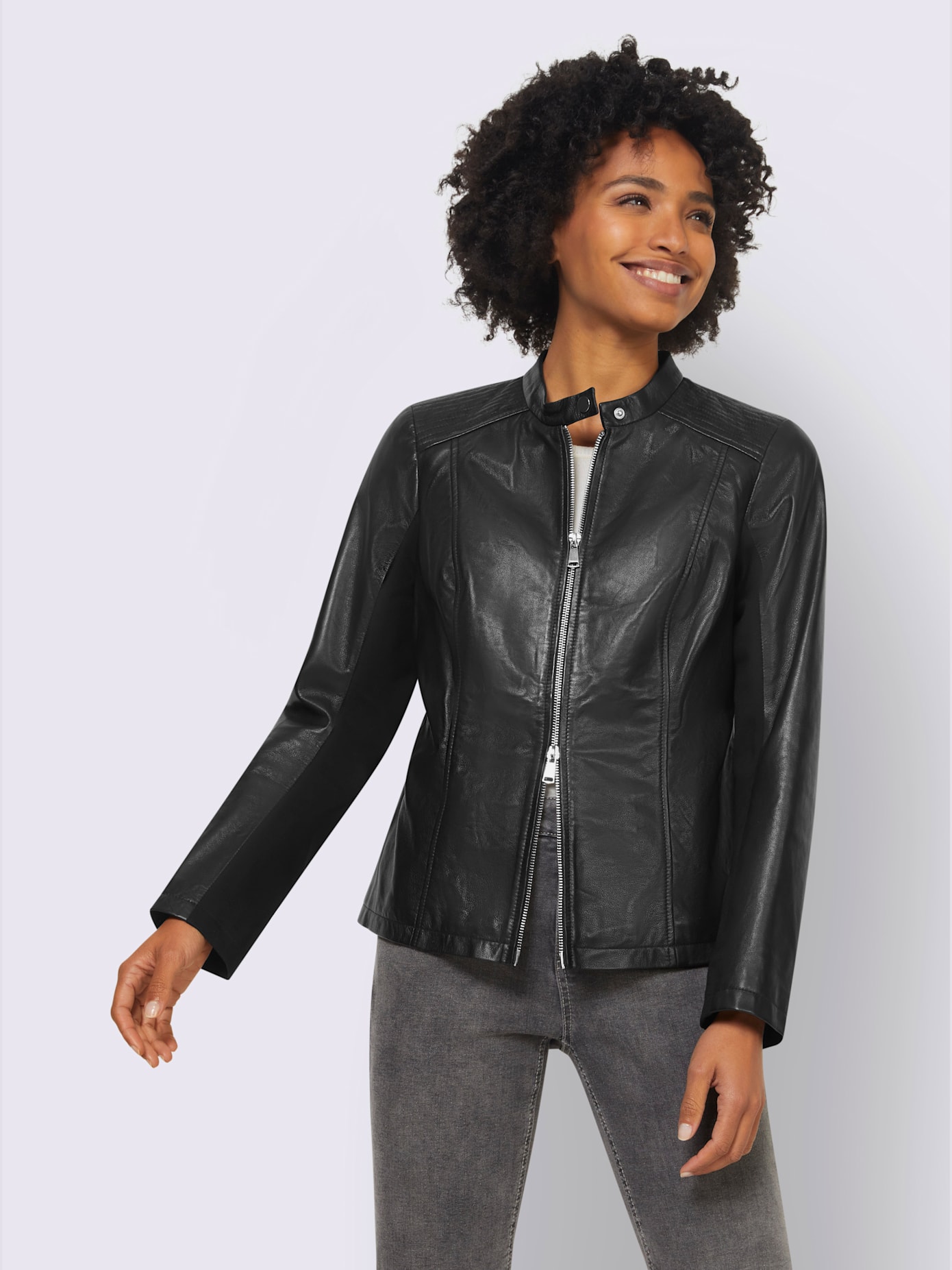 Veste en cuir cuir agneau nappa de qualité