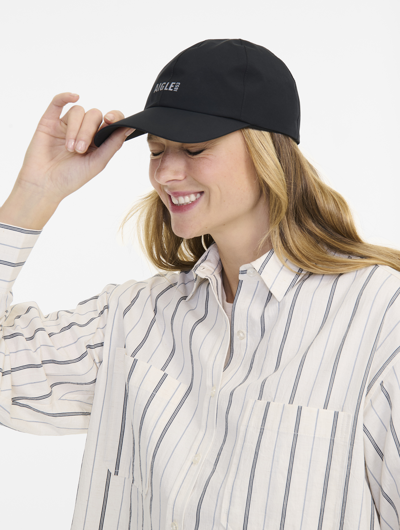 Chemise en coton rayée BLANC ST
