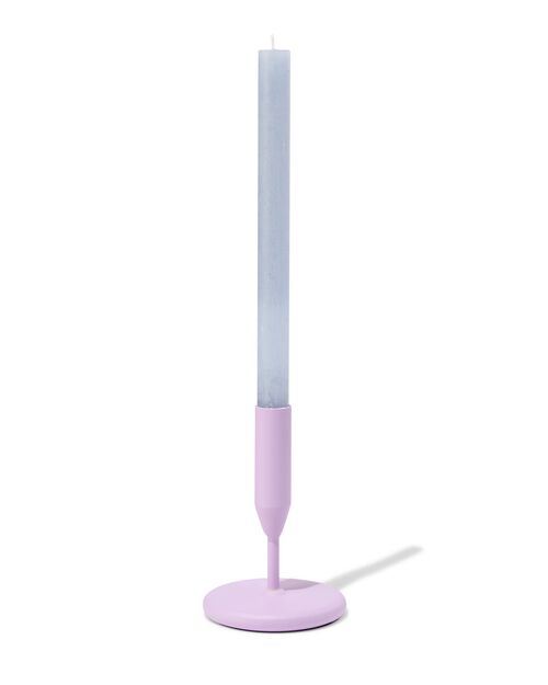 bougeoir tube Ø10x15 lilas métal